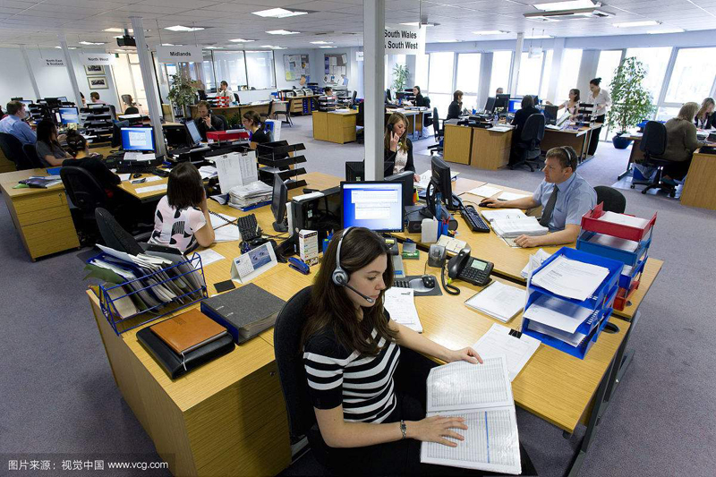 力達(dá)機(jī)床網(wǎng)絡(luò)營銷辦公區(qū)一角